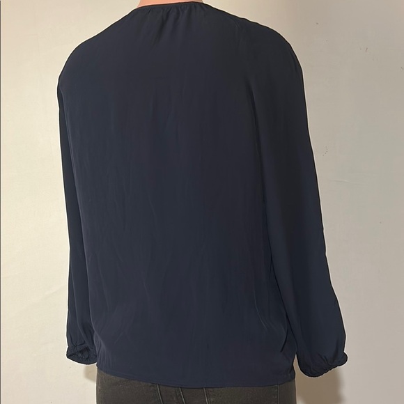 J Jill Embroidered Floral Blouse Top Women’s Size S Shirt Long Sleeve Boho - Picture 6 of 9